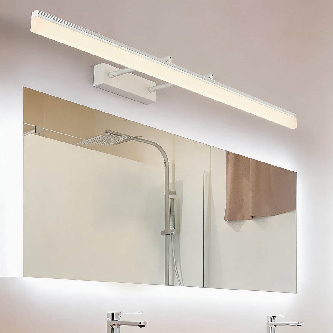 Gold Bathroom Vanity Light Bar Adjustable Stainless Steel 3-Colour Acrylic