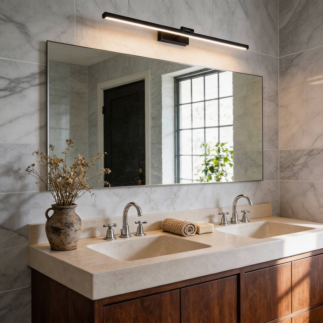 Rotatable LED Vanity Light Bar for Bathroom Mirror - Adjustable Acrylic Shade