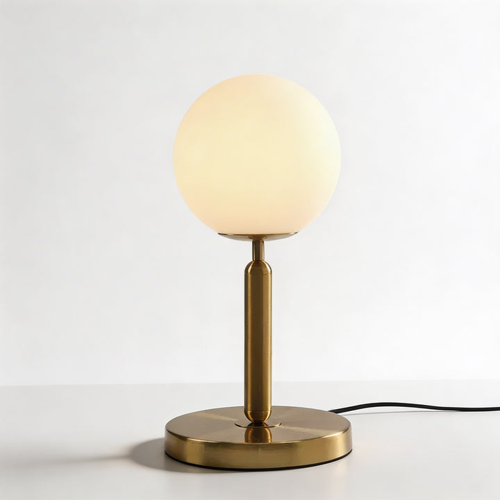 Modern Table Lamp Glass Ball Design LED E27 Bulb Included Adjustable for Bedroom Desk