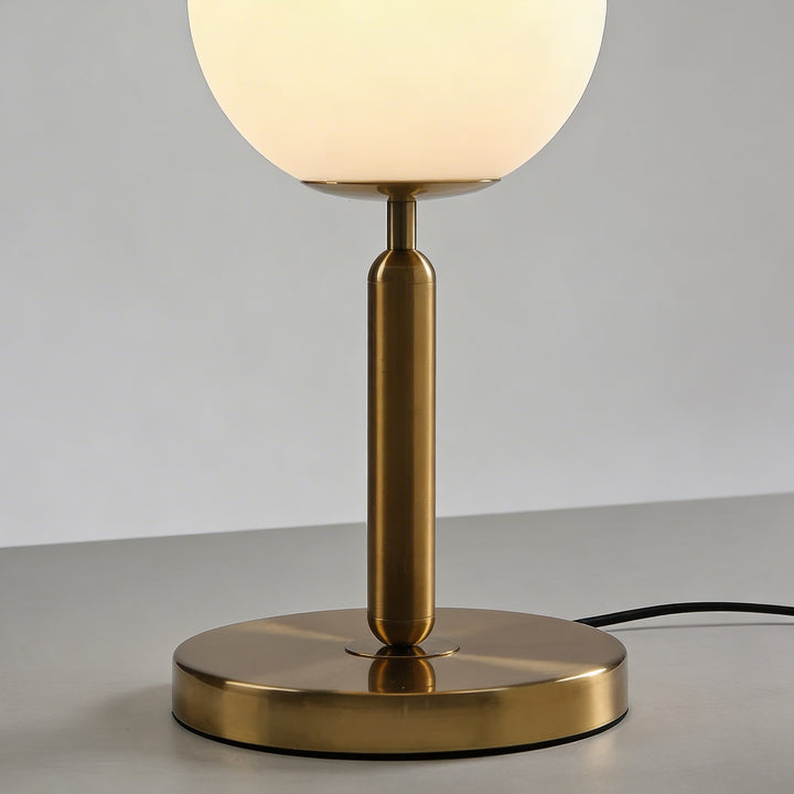 Modern Table Lamp Glass Ball Design LED E27 Bulb Included Adjustable for Bedroom Desk