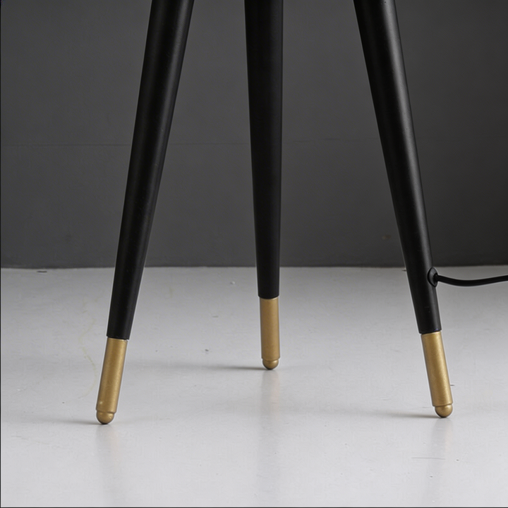 Modern Tripod Floor Lamp Gold Iron LED Light for Living Room