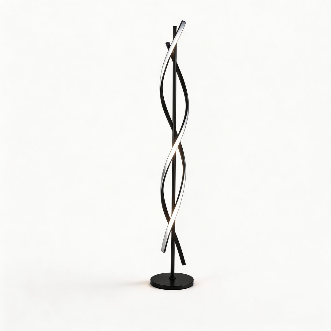 Modern Floor Lamp Adjustable Aluminum LED Light with 360° Illumination for Living Room