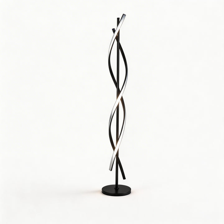 Modern Floor Lamp Adjustable Aluminum LED Light with 360° Illumination for Living Room