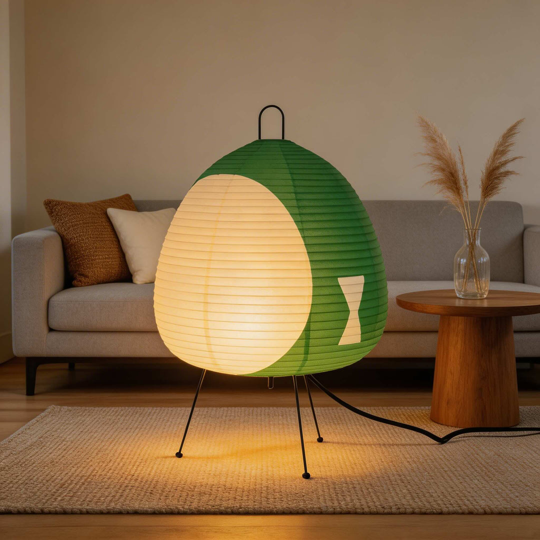 Modern Tripod Floor Lamp Dimmable Iron Base with Rice Paper Shade for Cozy Lighting
