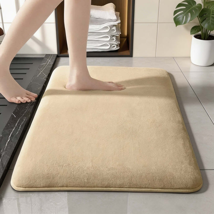 Super Absorbent Bath Mat Non Slip Coral Velvet Quick Drying Bathroom Mats for Enhanced Safety
