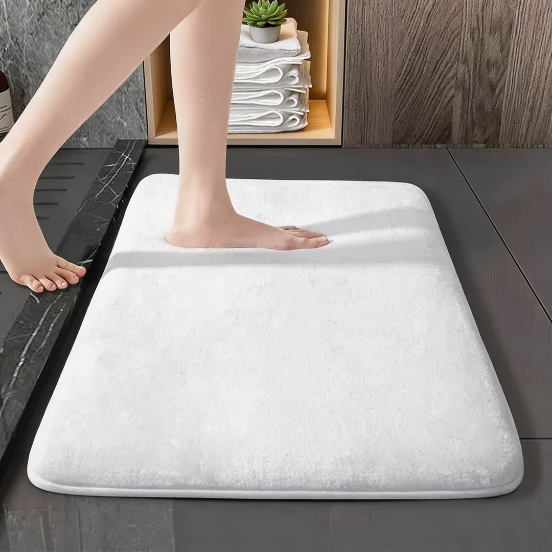 Super Absorbent Bath Mat Non Slip Coral Velvet Quick Drying Bathroom Mats for Enhanced Safety