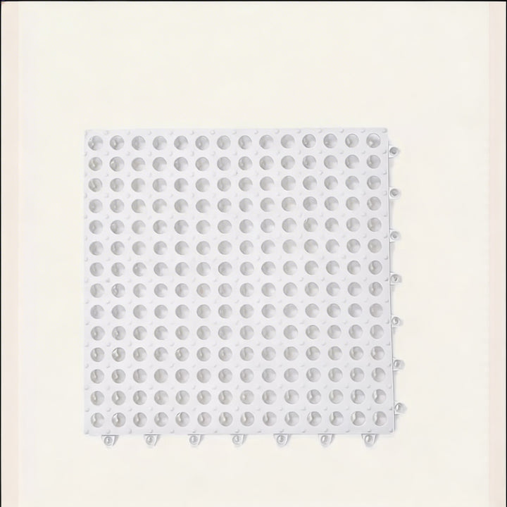 Modern Non-Slip Bathroom Mat Set Waterproof Plastic Hollow Design Easy Clean