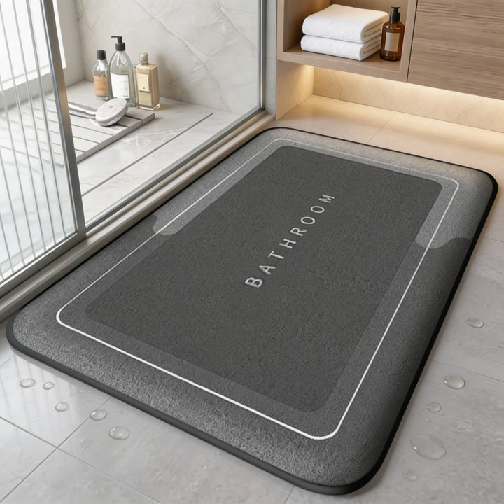 Thickened Absorbent Door Mat Non-Slip Quick-Drying Fabric for Bathroom Kitchen Entrance