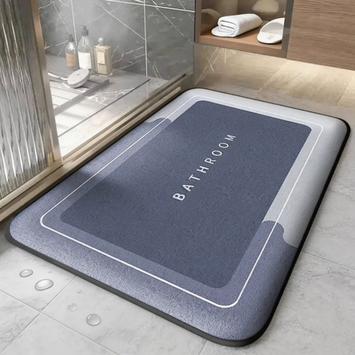 Thickened Absorbent Door Mat Non-Slip Quick-Drying Fabric for Bathroom Kitchen Entrance