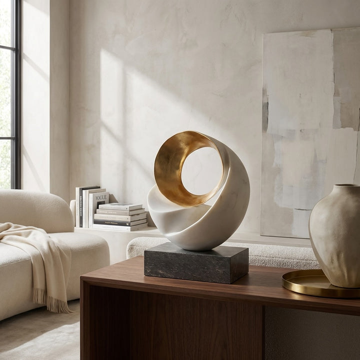 Modern Minimalist Abstract Sculpture Desk Decoration Resin Art Piece Creative Home Accent