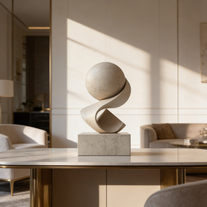 Modern Minimalist Abstract Sculpture Desk Decoration Resin Art Piece Creative Home Accent