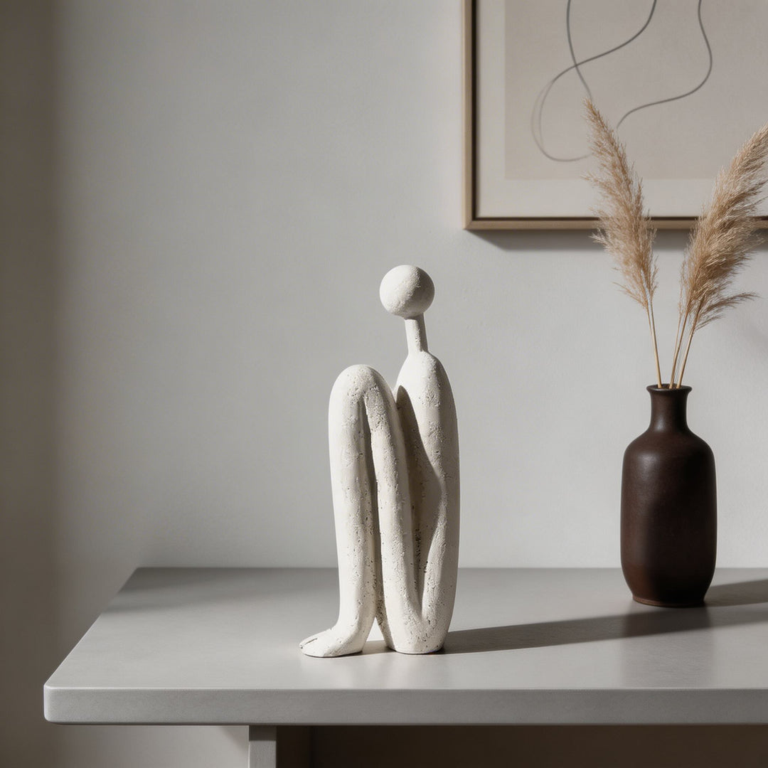 Modern Cartoon Matchstick Men Home Decor Resin Ornament for Kids Room Dims