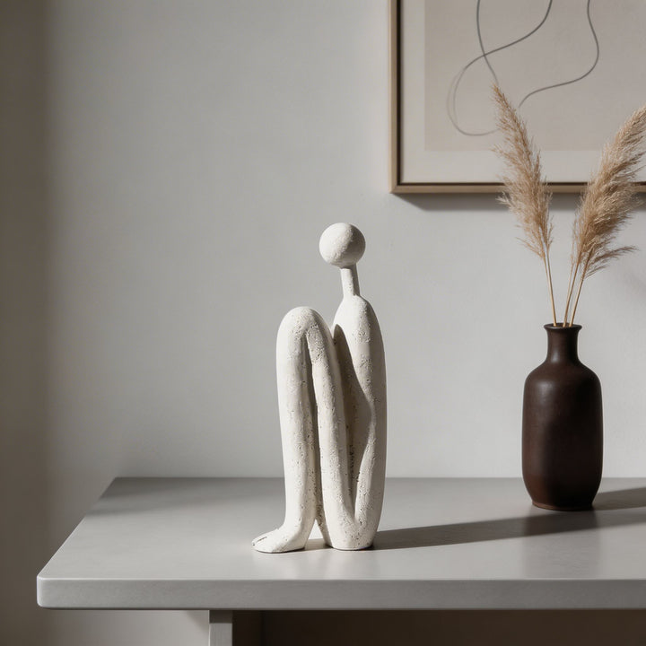 Modern Cartoon Matchstick Men Home Decor Resin Ornament for Kids Room Dims