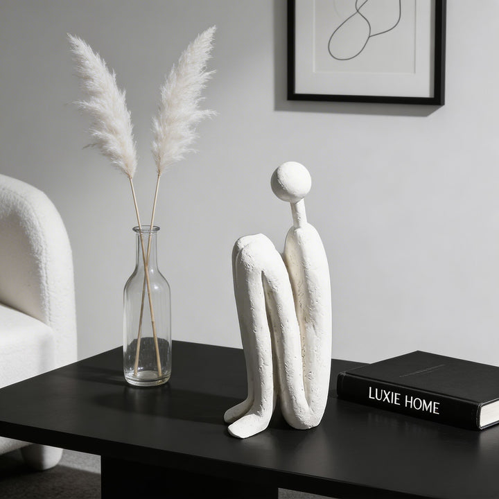 Modern Cartoon Matchstick Men Home Decor Resin Ornament for Kids Room Dims