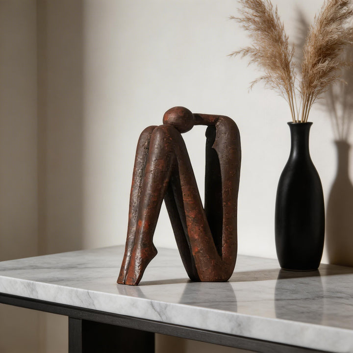 Modern Cartoon Matchstick Men Home Decor Resin Ornament for Kids Room Dims