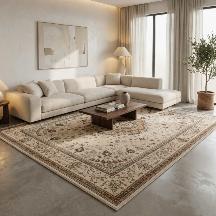 Soft Plush Bohemian Area Rug Non-Slip Thickened Mat for Living Room Bedroom Kitchen