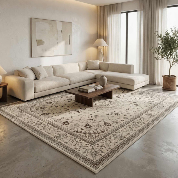 Soft Plush Bohemian Area Rug Non-Slip Thickened Mat for Living Room Bedroom Kitchen