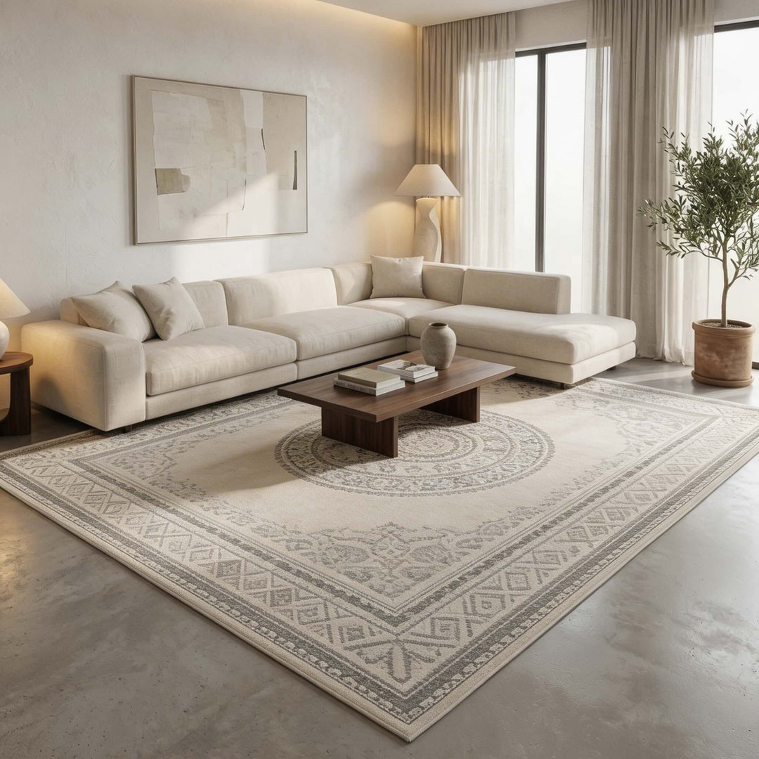 Soft Plush Bohemian Area Rug Non-Slip Thickened Mat for Living Room Bedroom Kitchen