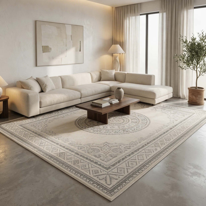 Soft Plush Bohemian Area Rug Non-Slip Thickened Mat for Living Room Bedroom Kitchen