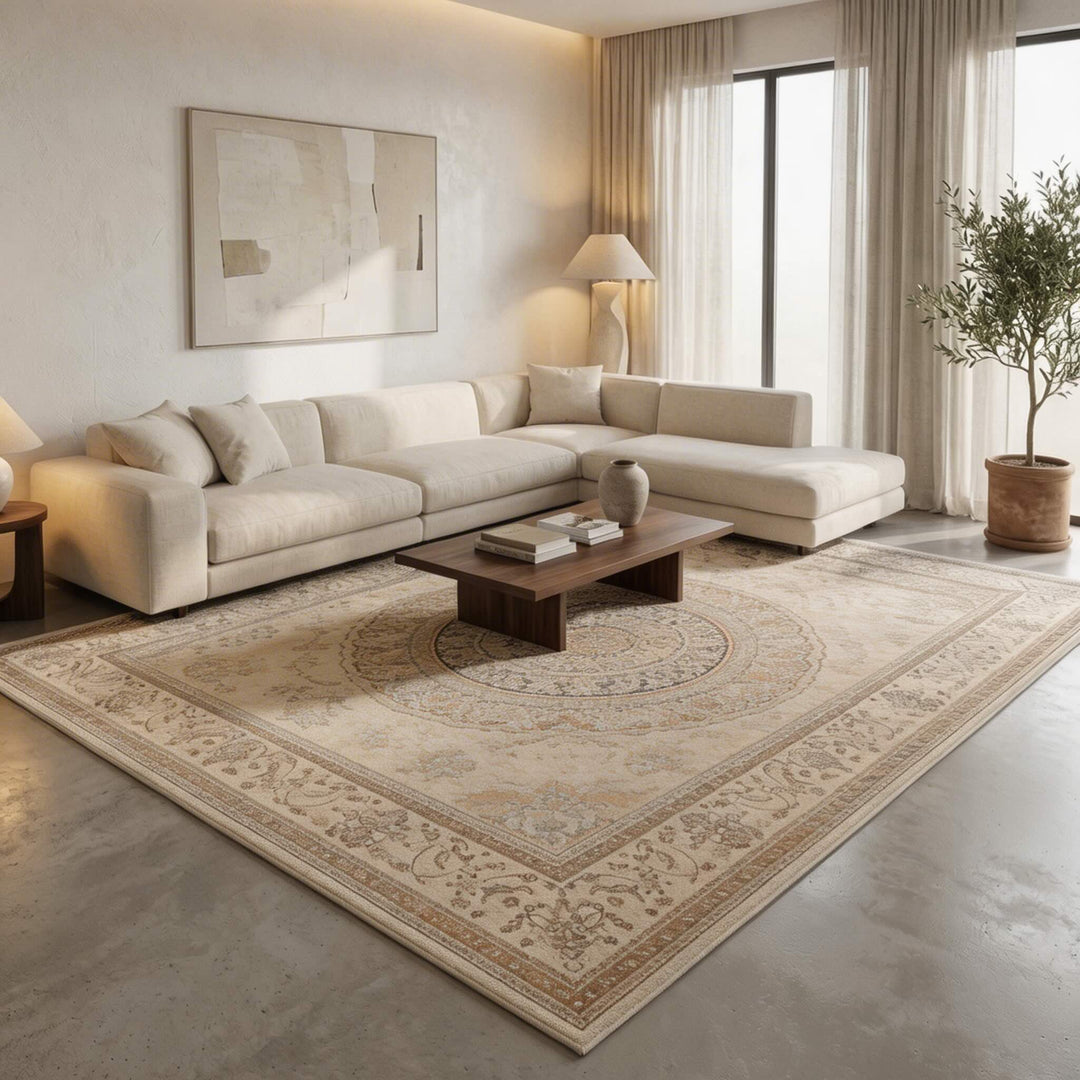 Soft Plush Bohemian Area Rug Non-Slip Thickened Mat for Living Room Bedroom Kitchen