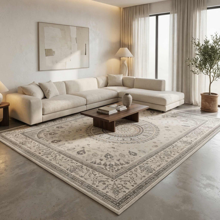 Soft Plush Bohemian Area Rug Non-Slip Thickened Mat for Living Room Bedroom Kitchen