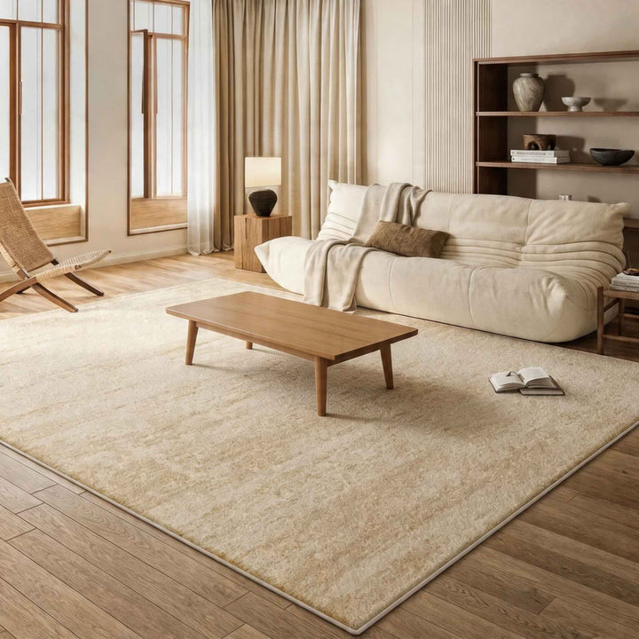 Washable Modern Area Rug Soft Texture High-Quality Synthetic Fibers Multiple Sizes Cozy Feel
