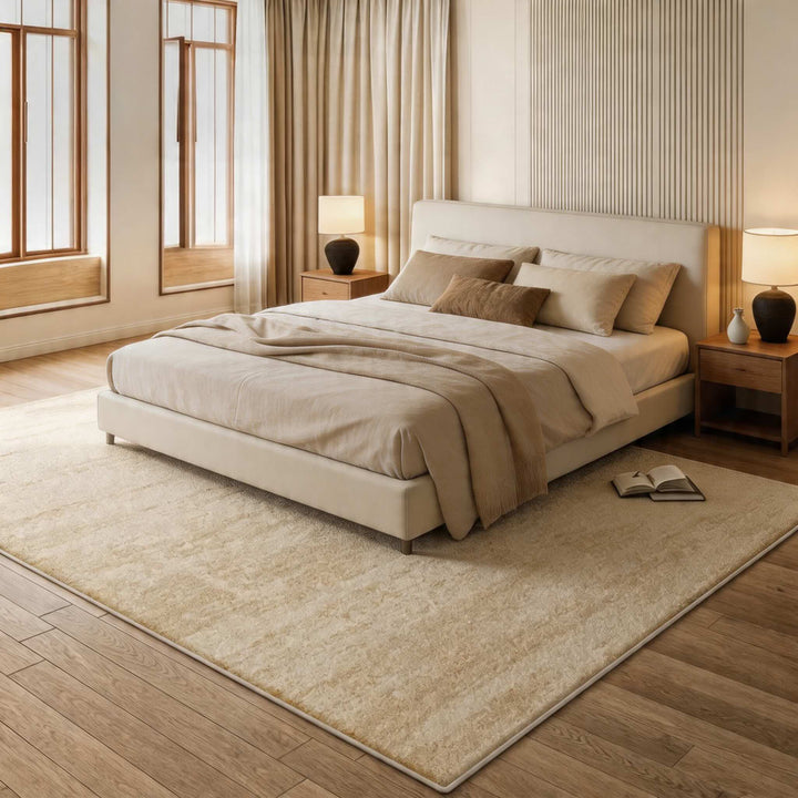 Washable Modern Area Rug Soft Texture High-Quality Synthetic Fibers Multiple Sizes Cozy Feel