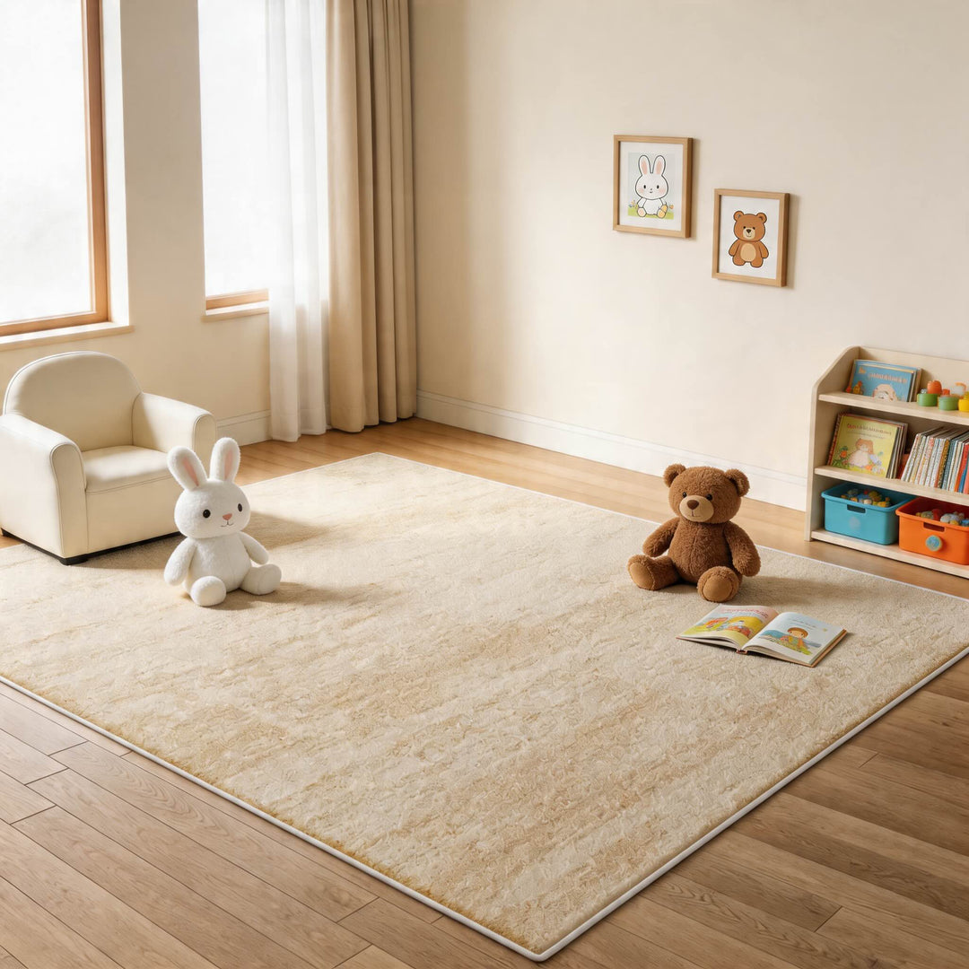 Washable Modern Area Rug Soft Texture High-Quality Synthetic Fibers Multiple Sizes Cozy Feel
