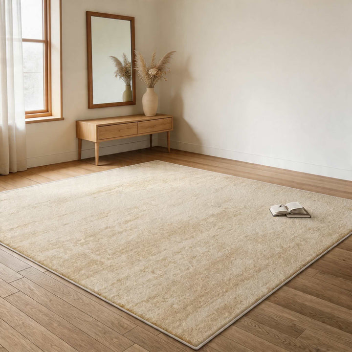 Washable Modern Area Rug Soft Texture High-Quality Synthetic Fibers Multiple Sizes Cozy Feel