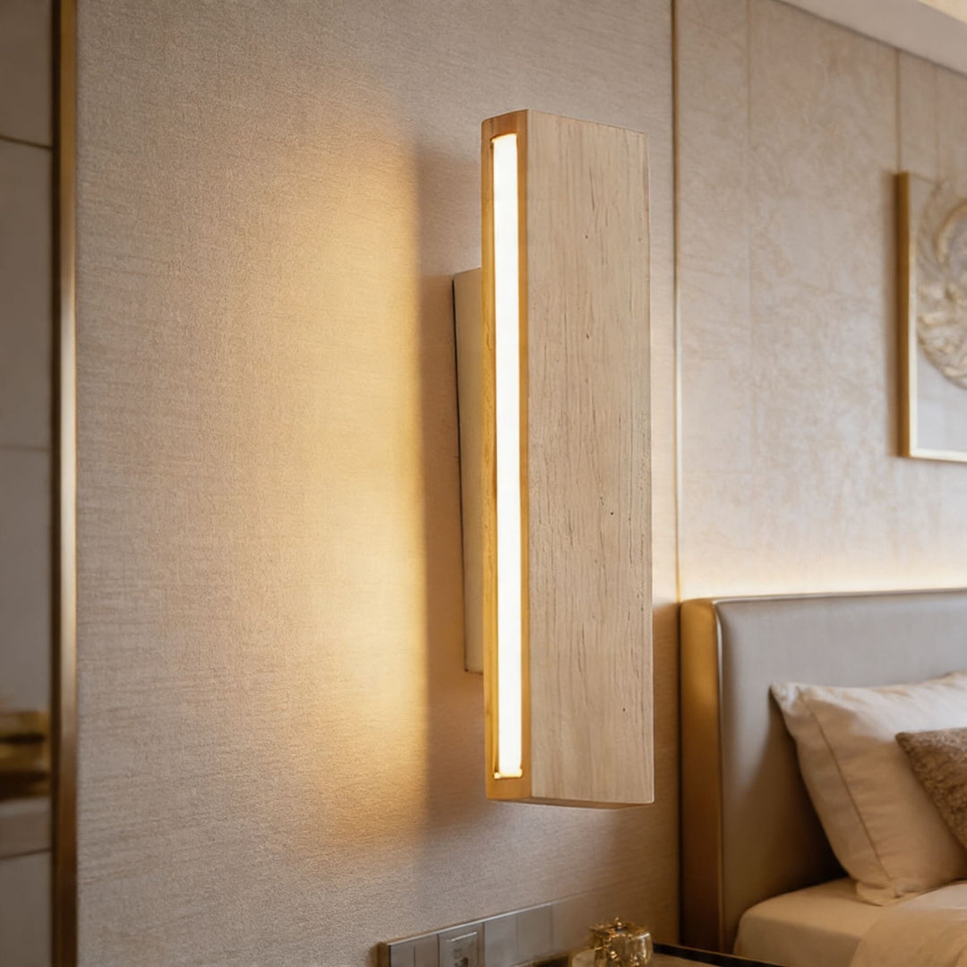 Wood wall light modern wall sconce minimalist wooden LED wall lamp contemporary home lighting

