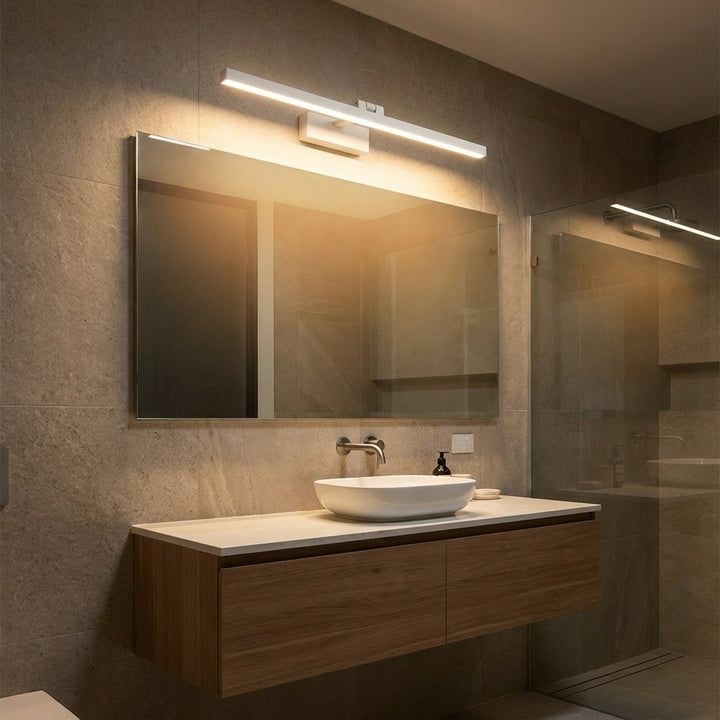 Modern Bathroom Vanity Light Wall Mounted Metal Acrylic LED with Dual Color Temperature Options