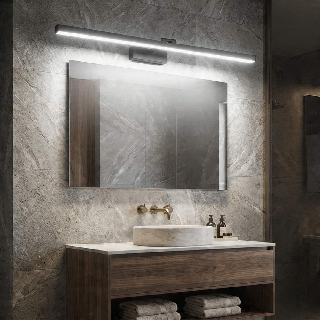 Modern Bathroom Vanity Light Wall Mounted Metal Acrylic LED with Dual Color Temperature Options