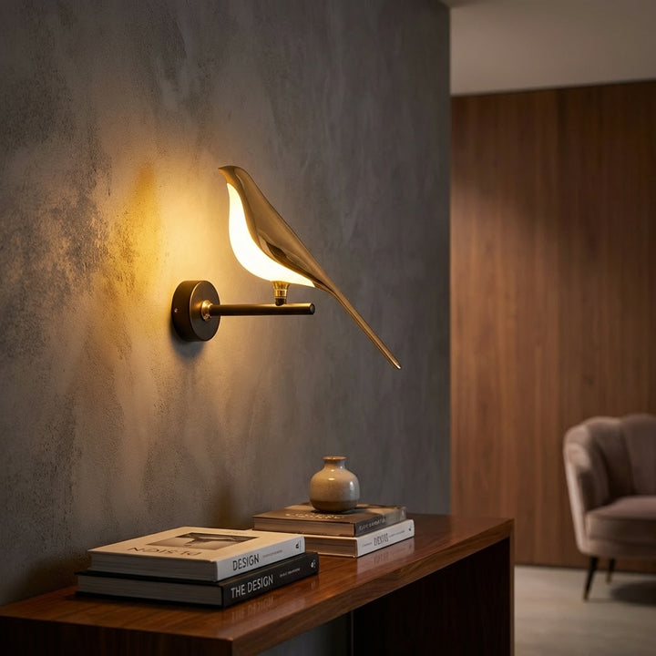 Nordic Wall Light Sconce LED Dimmable Wall Mounted Iron Body Glass Shade