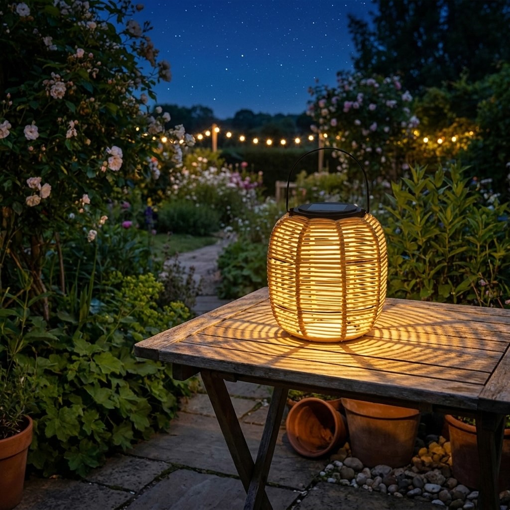 Outdoor Solar Lanterns Modern Design Adjustable Waterproof LED Light for Garden and Patio