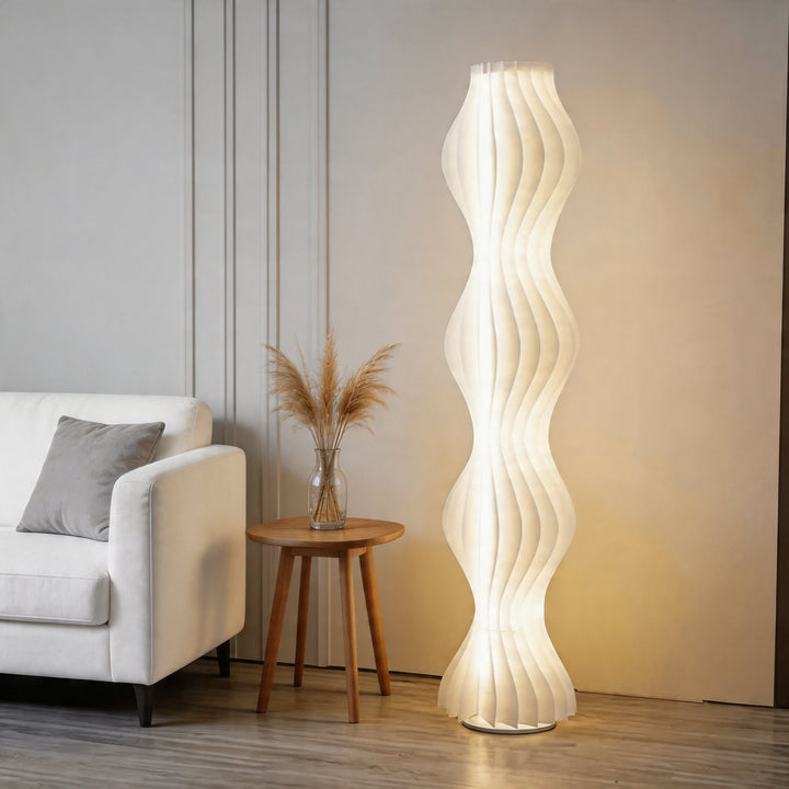 Modern Nordic Floor Lamp Adjustable LED Iron Acrylic Design 69in Height for Living Room and Bedroom