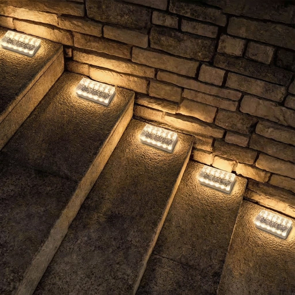 Solar Brick Light Outdoor Waterproof LED Garden Light for Pathway and Landscape Illumination
