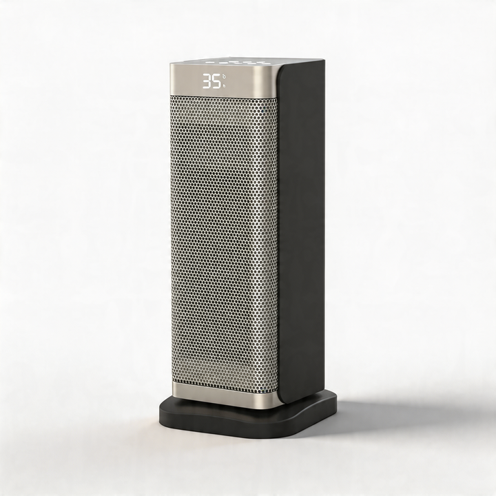 Modern Vertical Electric Heater Portable with Remote Control PTC Technology 2000W Power