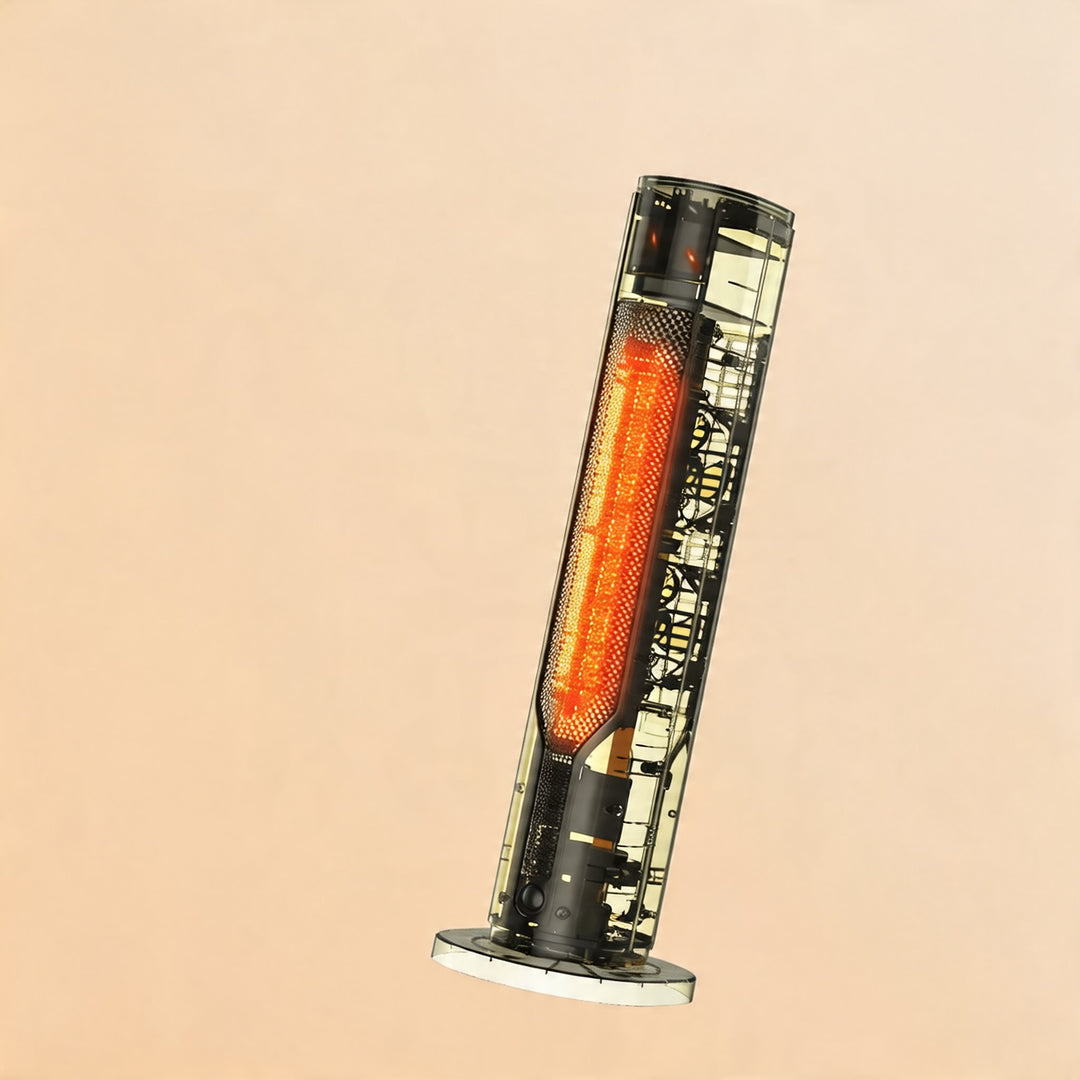 Modern Portable Electric Heater Standing Tower PTC Ceramic 2000W Energy Efficient Heat