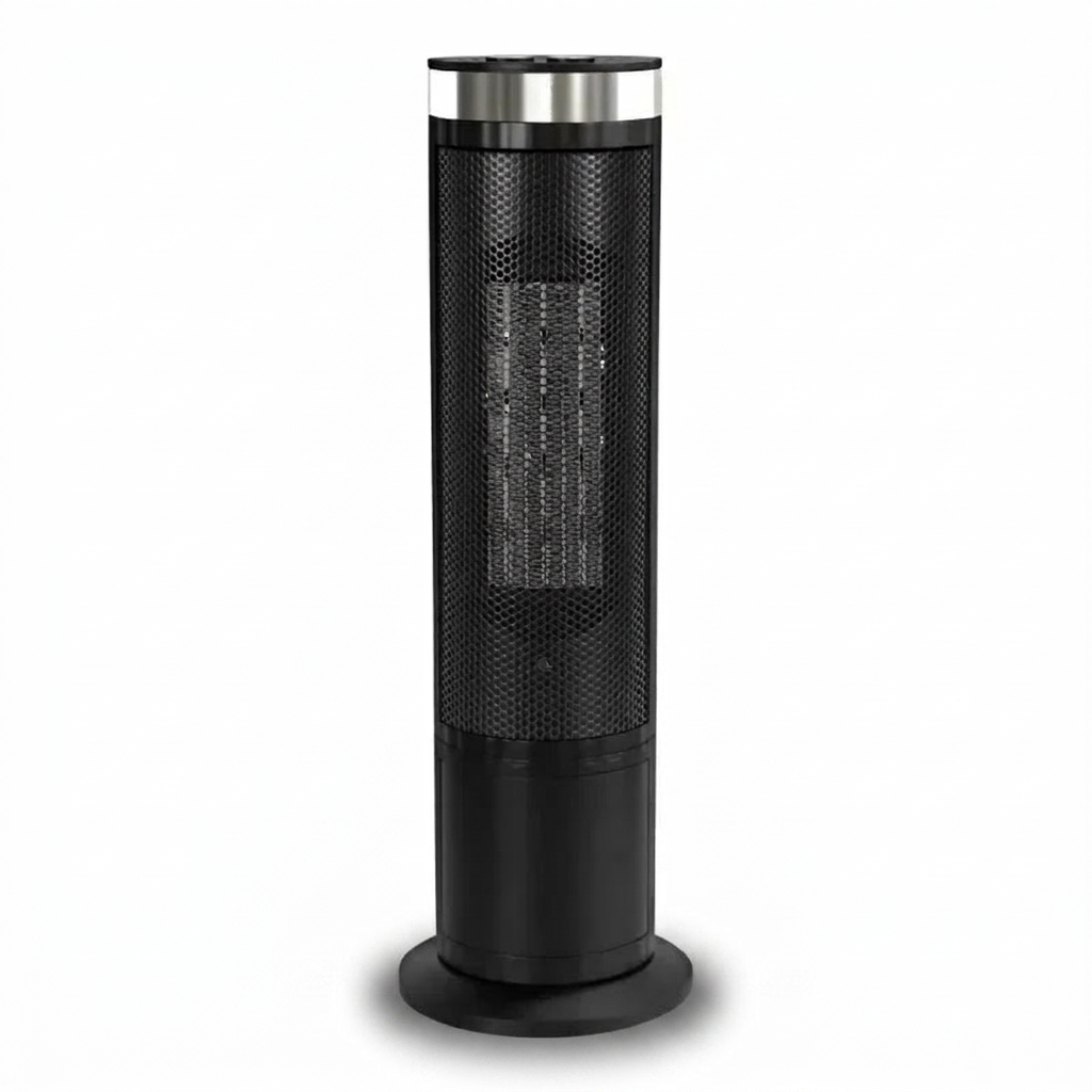 Modern Ceramic Vertical Floor Heater with Adjustable Thermostat and Energy Efficient Design 1500W