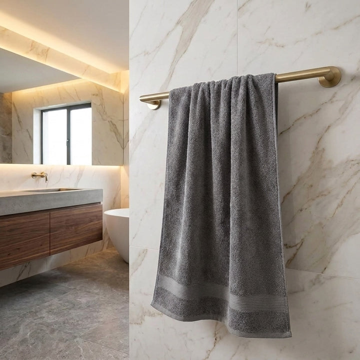 Quick Dry Cotton Bath Towel 28 x 55 inch Thick Absorbent Design for Home and Hotel Use