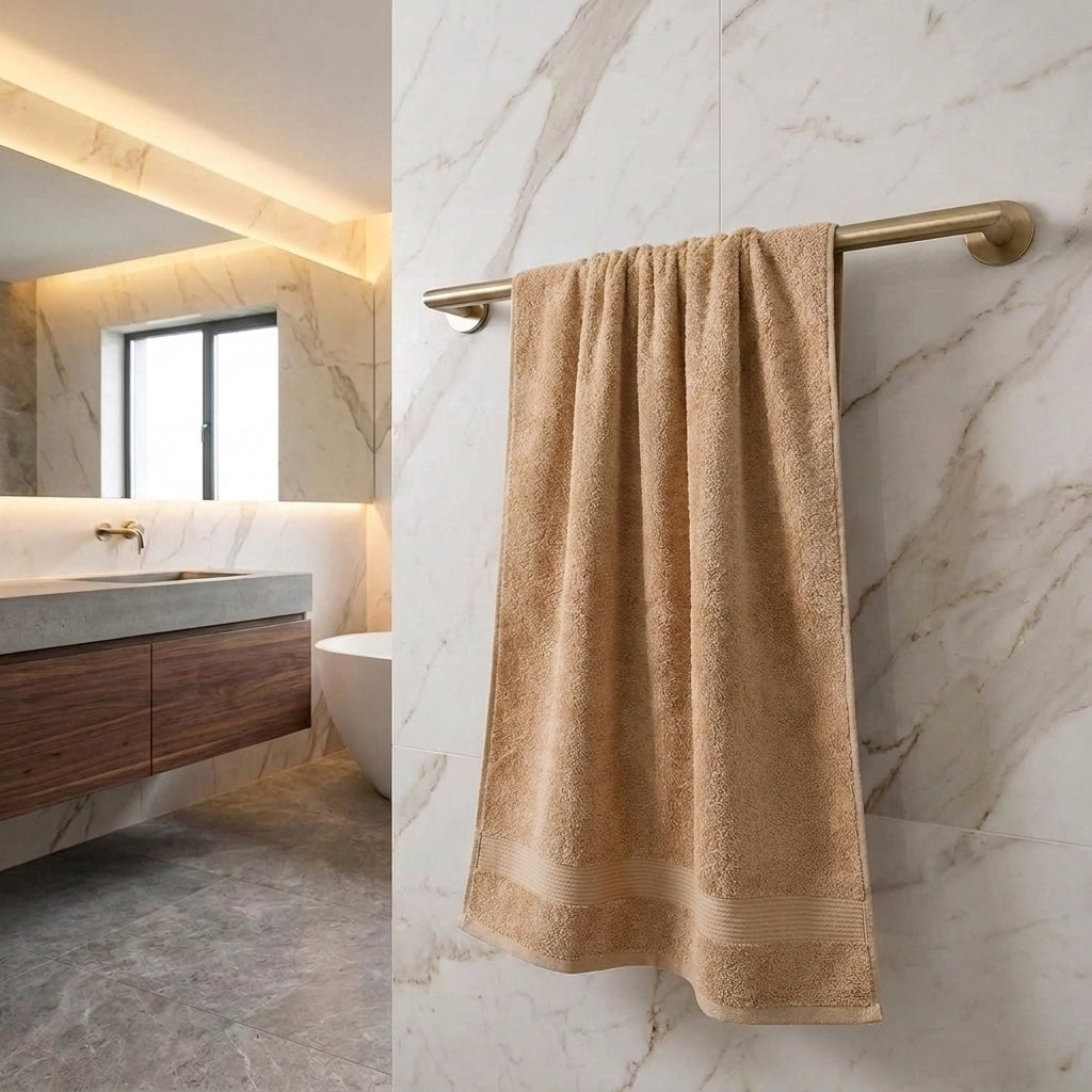 Quick Dry Cotton Bath Towel 28 x 55 inch Thick Absorbent Design for Home and Hotel Use