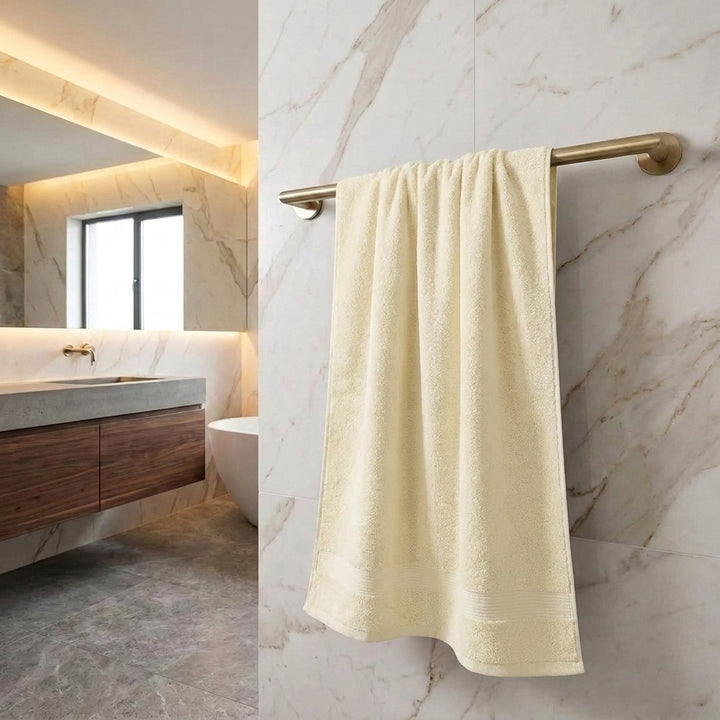 Quick Dry Cotton Bath Towel 28 x 55 inch Thick Absorbent Design for Home and Hotel Use