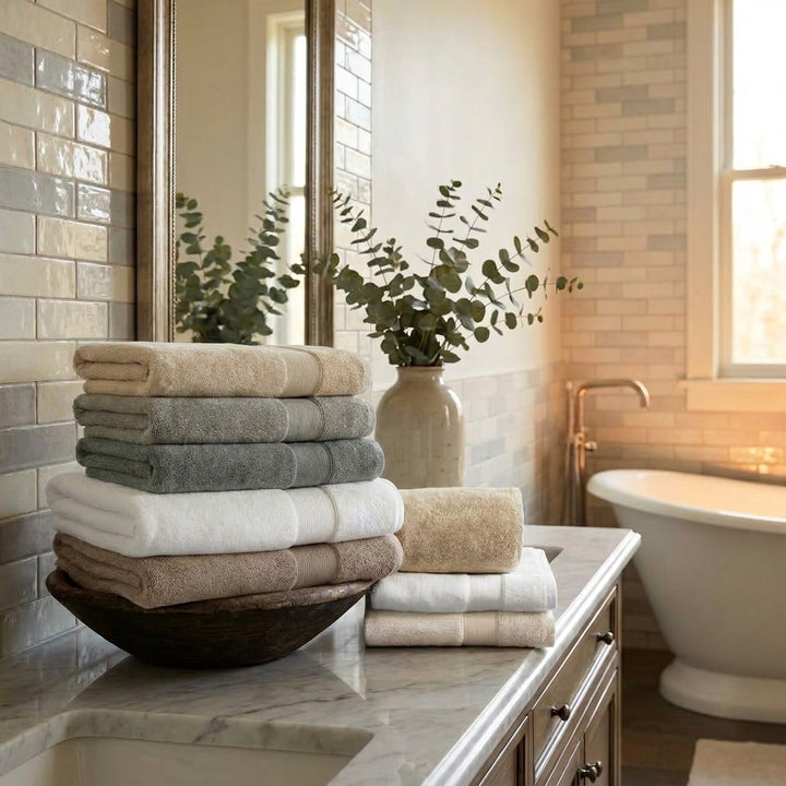 Quick Dry Cotton Bath Towel 28 x 55 inch Thick Absorbent Design for Home and Hotel Use