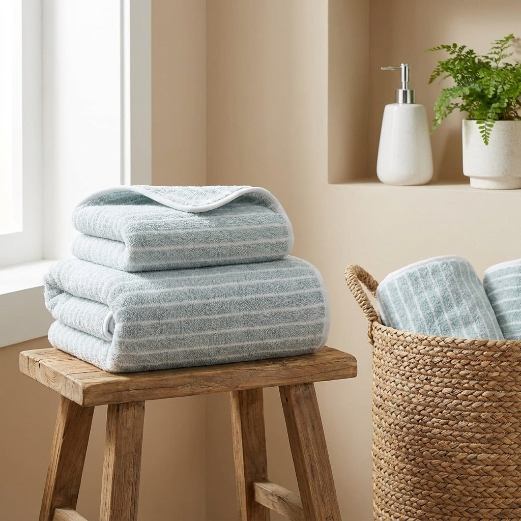 Quick Dry Coral Fleece Bath Towel Lightweight Absorbent Soft for Sports and Fitness 13.8 × 29.5 in, 27.6 × 55.1 in