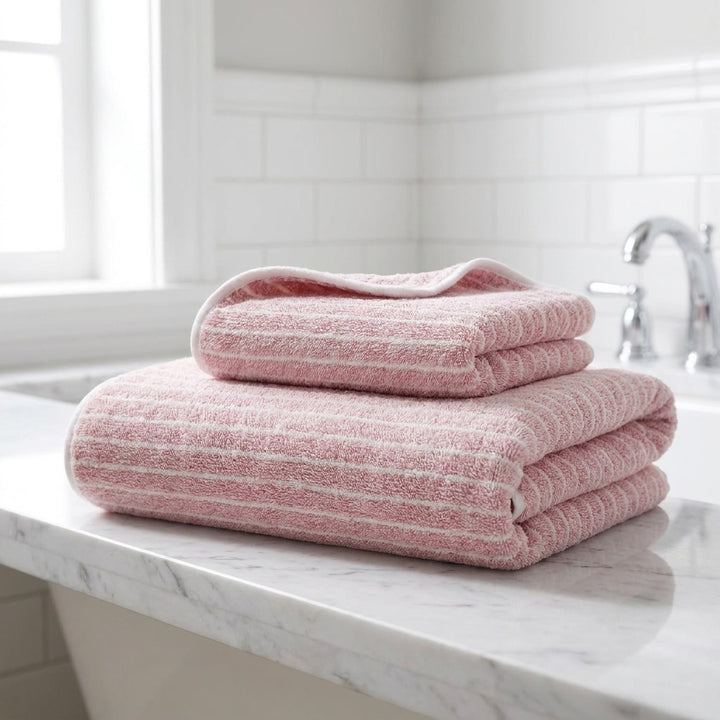 Quick Dry Coral Fleece Bath Towel Lightweight Absorbent Soft for Sports and Fitness 13.8 × 29.5 in, 27.6 × 55.1 in