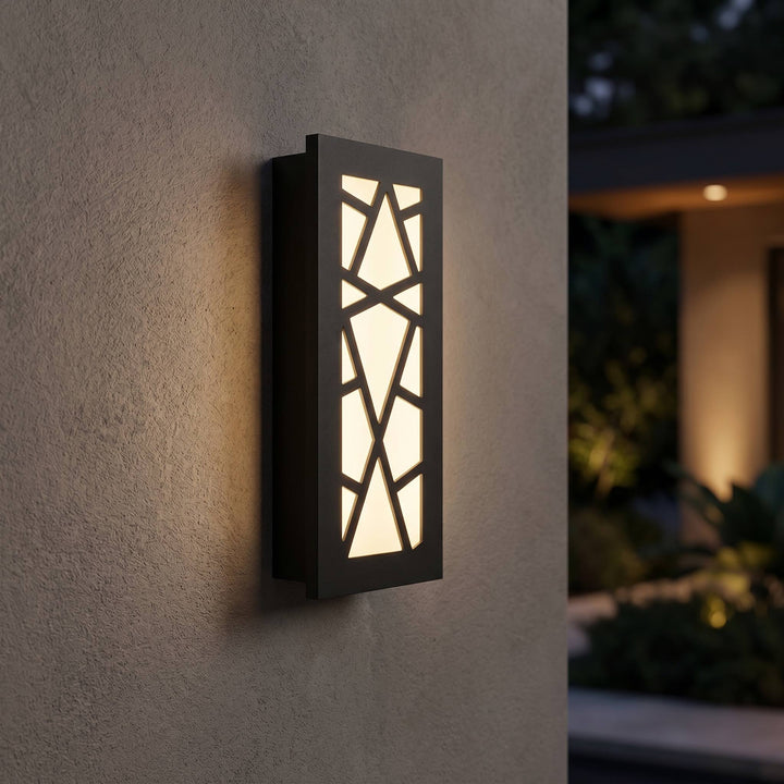 Modern LED Wall Light Waterproof Outdoor Fixture Anti-Rust Design for Gardens and Garages
