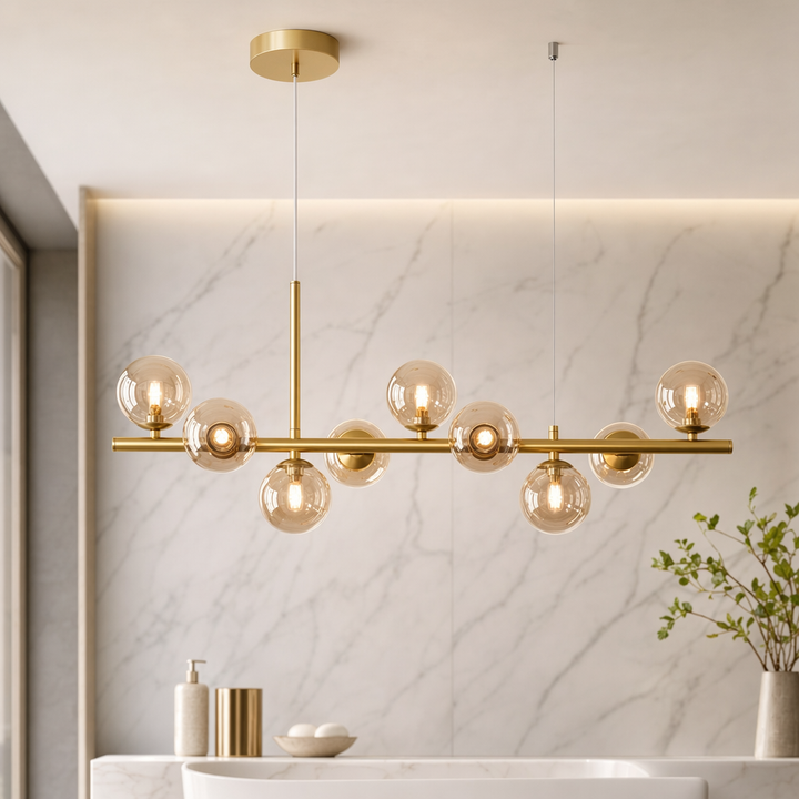 Modern Glass Globe Cluster Hanging Chandelier Pendant Light