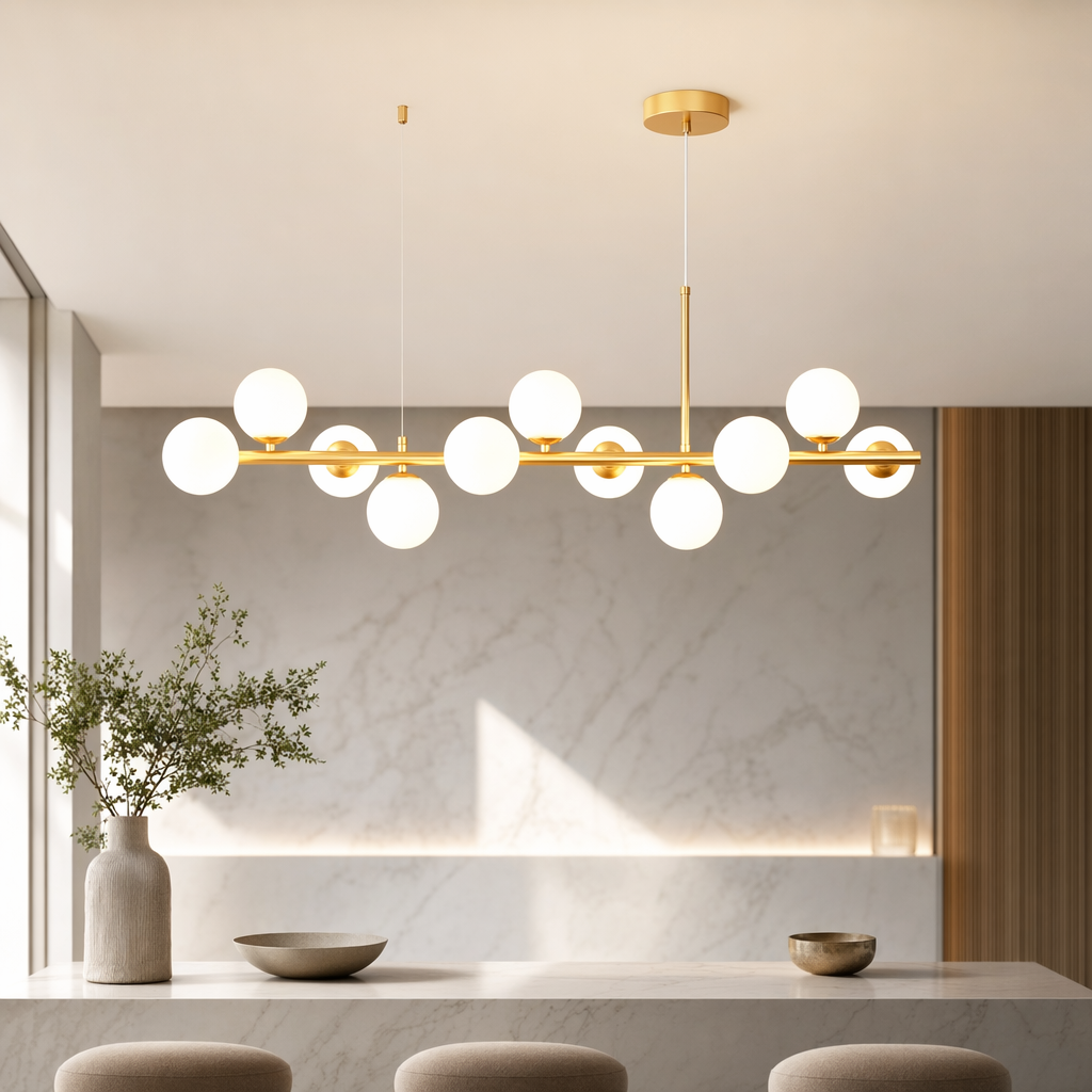 Modern Glass Globe Cluster Hanging Chandelier Pendant Light