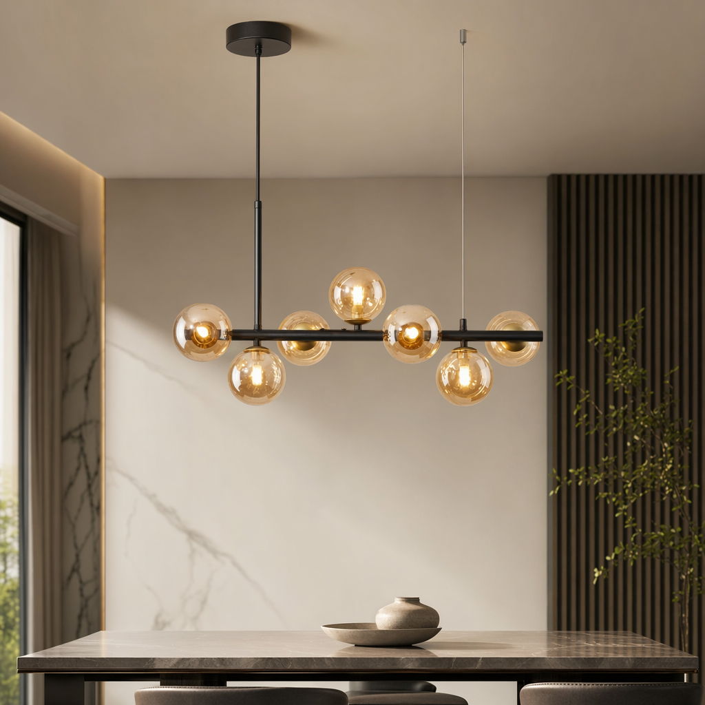 Modern Glass Globe Cluster Hanging Chandelier Pendant Light