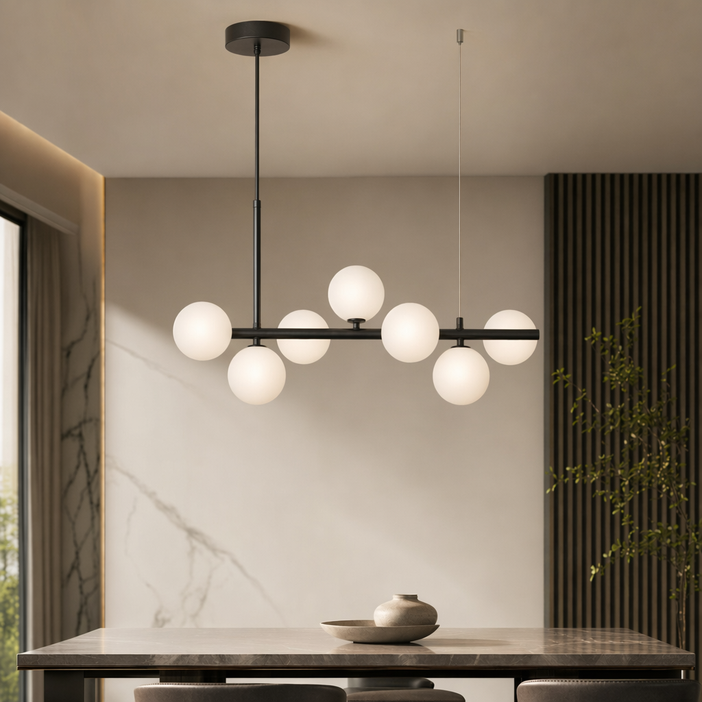 Modern Glass Globe Cluster Hanging Chandelier Pendant Light